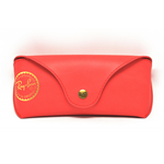 FODERO, CUSTODIA, ASTUCCIO RAY BAN , CASE BOX RAY BAN COLORE ROSSA ORIGINALE 100%