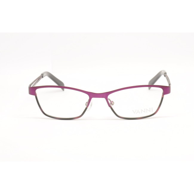 Occhiali da Vista/Eyeglasses Vanni Mod. VK8482 col. C605 è una montatura da vista in metallo violaceo e calibro 49.
