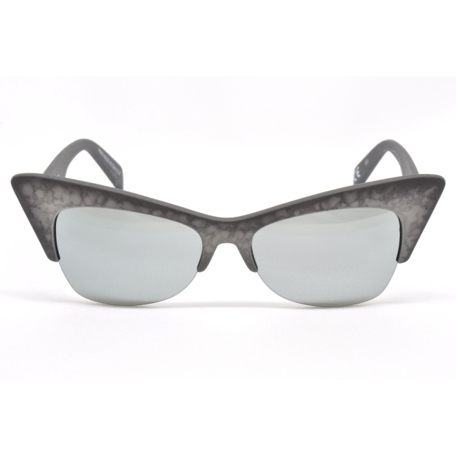 Italia Independent GLAZE 0908.071.009 col. 071.009 è un occhiale da sole in acetato marmorizzato grigio e calibro 52.