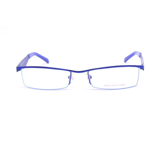 Occhiali da Vista Agatha Ruiz de la Prada Mod. AR61229 col. 243 è una montatura da vista in metallo blu metallizzato e calibro 52.