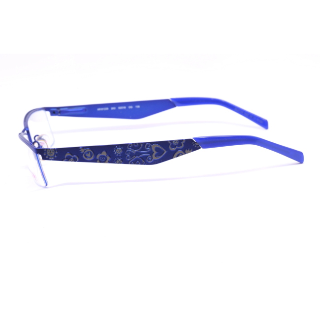 Occhiali da Vista Agatha Ruiz de la Prada Mod. AR61229 col. 243 è una montatura da vista in metallo blu metallizzato e calibro 52.
