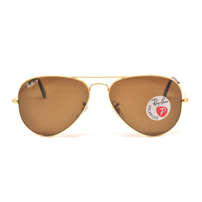 Ray-Ban RB 3025 AVIATOR Col.001/57 Polarized Cal.58 New Occhiali da Sole-Sunglasses