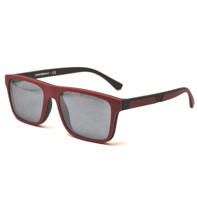 Emporio Armani EA 4115 col. 5042/1W è un occhiale da sole da uomo in acetato nero satinato, dalla forma rettangolare e calibro 54.