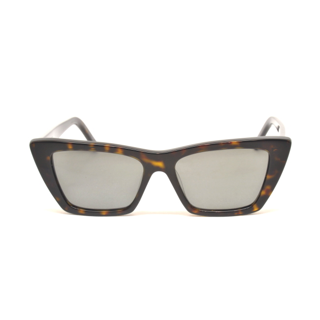 Saint Laurent SL 276 MICA col. 002 è un occhiale da sole in acetato marrone tartarugato e calibro 53.