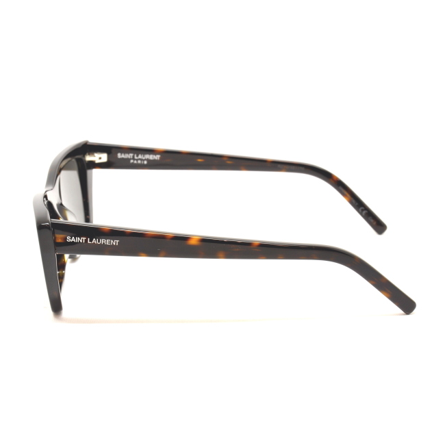 Saint Laurent SL 276 MICA col. 002 è un occhiale da sole in acetato marrone tartarugato e calibro 53.