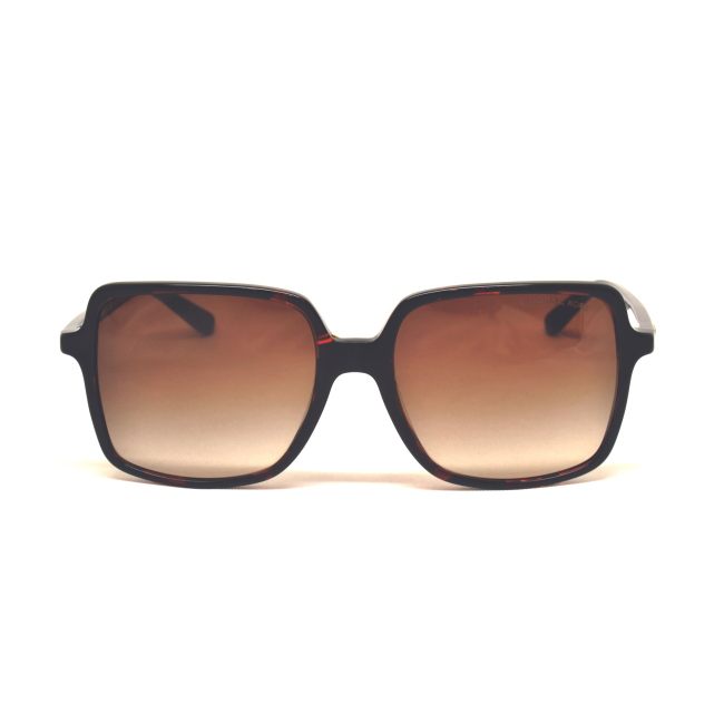 MICHAEL KORS MK 2098U ISLE OF PALMS col. 378113 è un occhiale da sole da donna in acetato marrone tartarugato, dalla forma squadrata e calibro 56.
