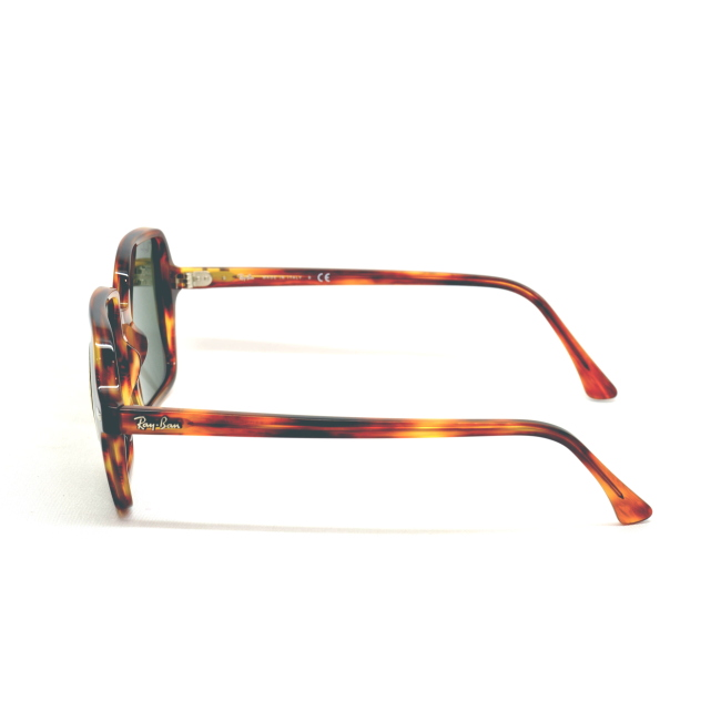 Ray-Ban RB 1973 SQUARE II col. 954/31 è un occhiale da sole in acetato marrone striato e calibro 53.