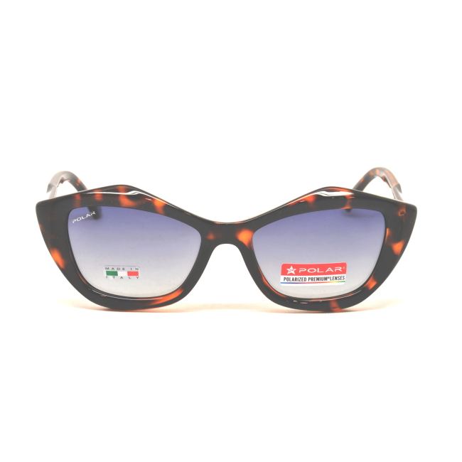 Polar Sunglasses LEMON col. 429 è un occhiale da sole in acetato marrone tartarugato e calibro 50.