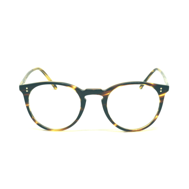 Oliver Peoples OV 5183 O'MALLEY col. 1003 è una montatura da vista da uomo in acetato marrone striato, dalla forma pantos e calibro 47.