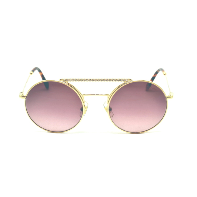 Miu Miu SMU 52V col. ZVN-TEG è un occhiale da sole in metallo oro e calibro 50.