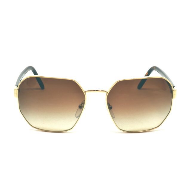 Prada SPR 54X col. ZVN-6S1 è un occhiale da sole in metallo oro e calibro 59.