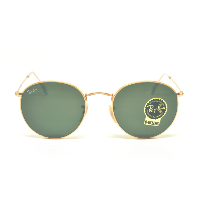 Ray-Ban RB 3447 ROUND METAL Col.001 Cal.50 New Occhiali da Sole-Sunglasses