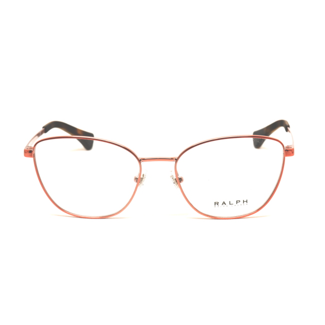 Ralph RA 6046 col. 9095 è una montatura da vista in metallo rosa chiaro e calibro 53.