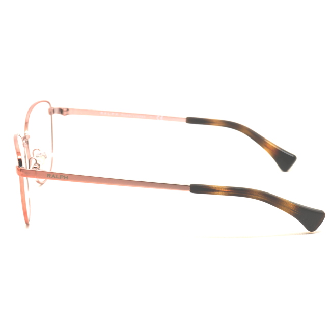 Ralph RA 6046 col. 9095 è una montatura da vista in metallo rosa chiaro e calibro 53.