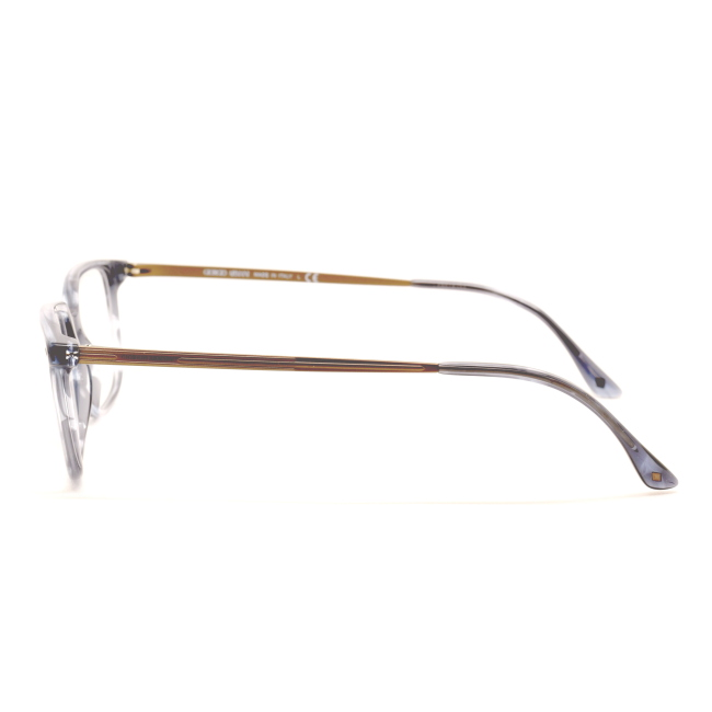 Giorgio Armani AR 7183 col. 5567 è una montatura da vista in acetato blu striato e calibro 55.
