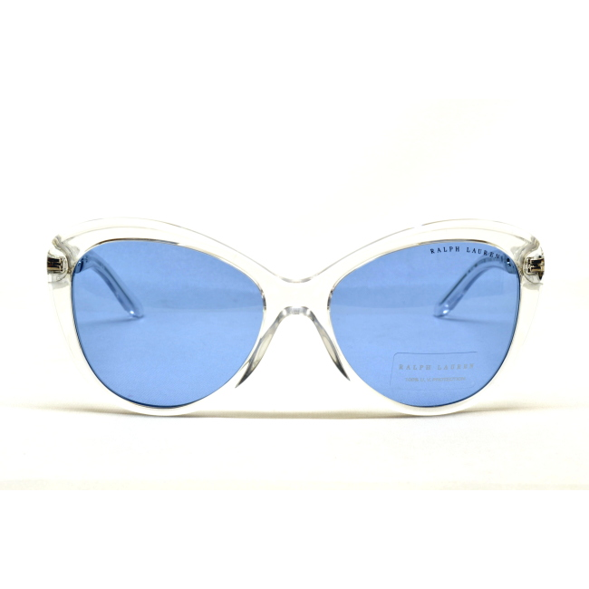 Ralph Lauren RL 8184 col. 5002/72 è un occhiale da sole in acetato trasparente e calibro 56.