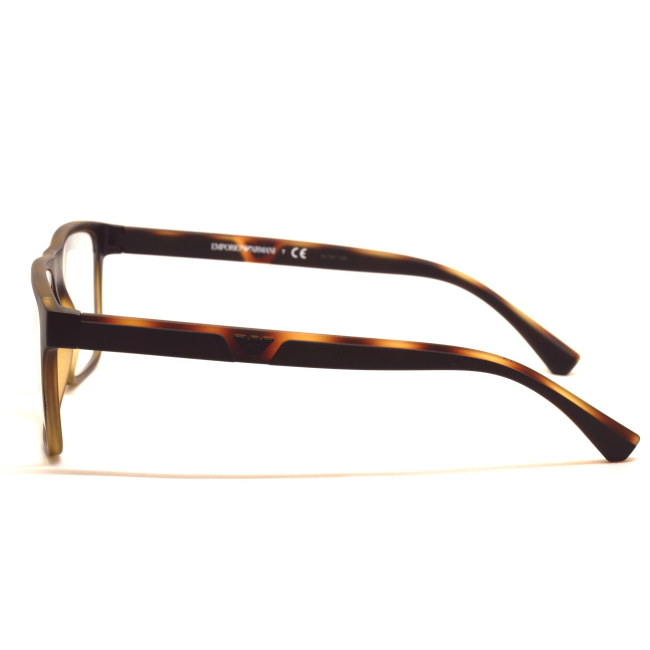 Emporio Armani EA 4115 + CLIP col. 5802/1W è un occhiale da sole in acetato marrone tartarugato satinato e calibro 54.