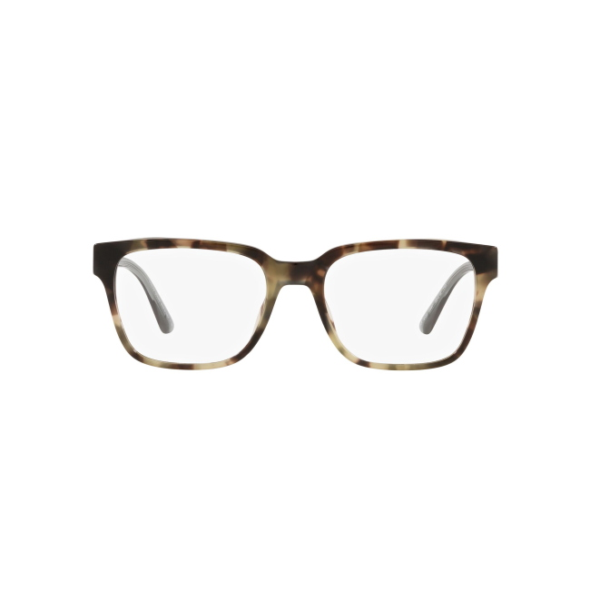 Armani AR 7209 col. 5887 è una montatura da vista in acetato marrone tartarugato chiaro e calibro 55.