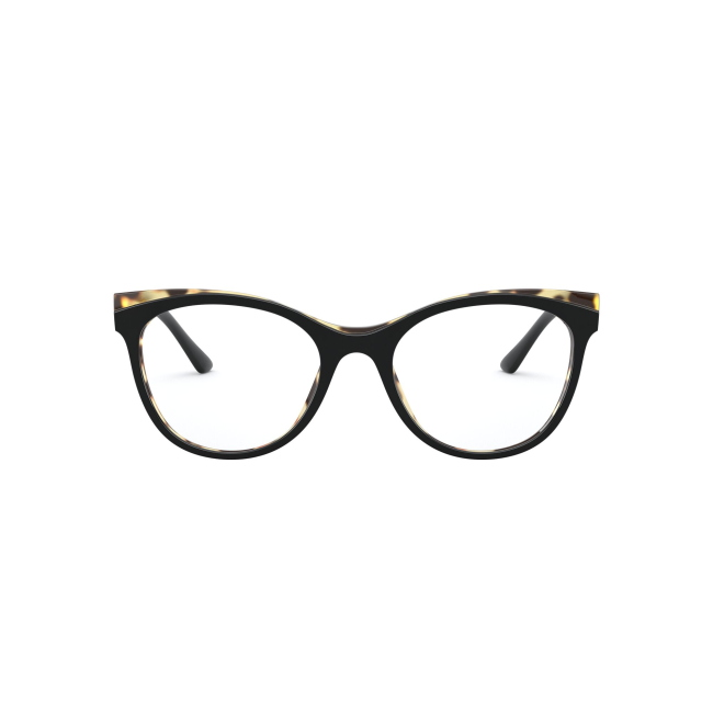 Prada VPR 05WV col. 389-1O1 è una montatura da vista in acetato nero e tartarugato e calibro 53.