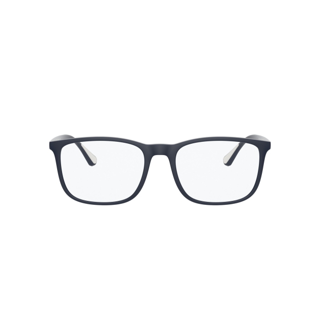 Emporio Armani EA 3177 col. 5088 è una montatura da vista in acetato blu satinato e calibro 53.