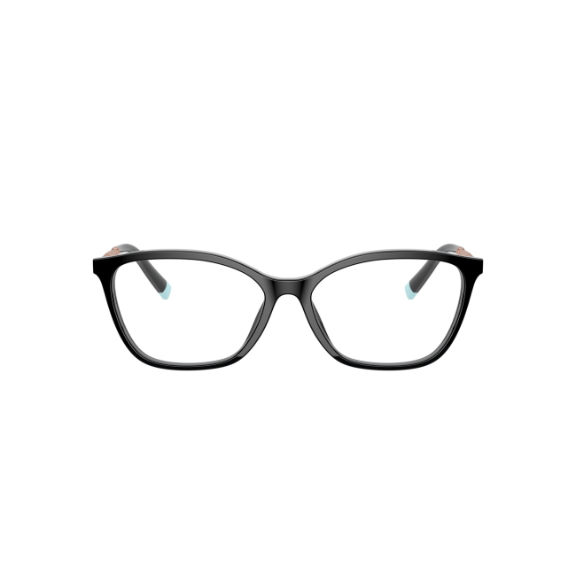 Tiffany & Co. TF 2205 col. 8001 è una montatura da vista in metallo oro-rosato con oculare in celluloide nero e calibro 53.