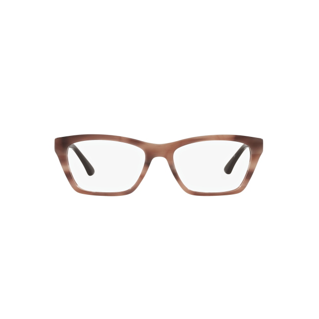 Emporio Armani EA 3186 col. 5903 è una montatura da vista in acetato marrone striato e calibro 53.