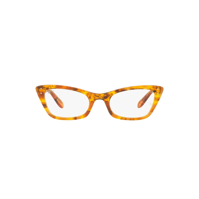 Ray-Ban Vista RB 5499 col. 8144 è una montatura da vista in acetato marrone tartarugato chiaro e calibro 49.