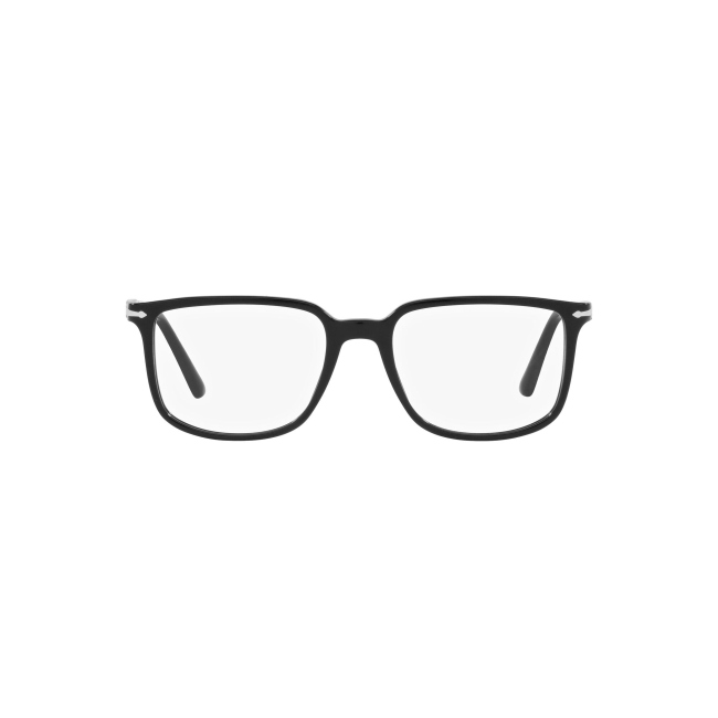 Persol 3275-V col. 95 è una montatura da vista in acetato nero lucido e calibro 52.