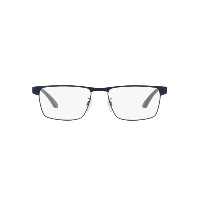 Emporio Armani EA 1124 col. 3250 è una montatura da vista in acetato blu satinato con oculare metallo blu satinato e calibro 55.