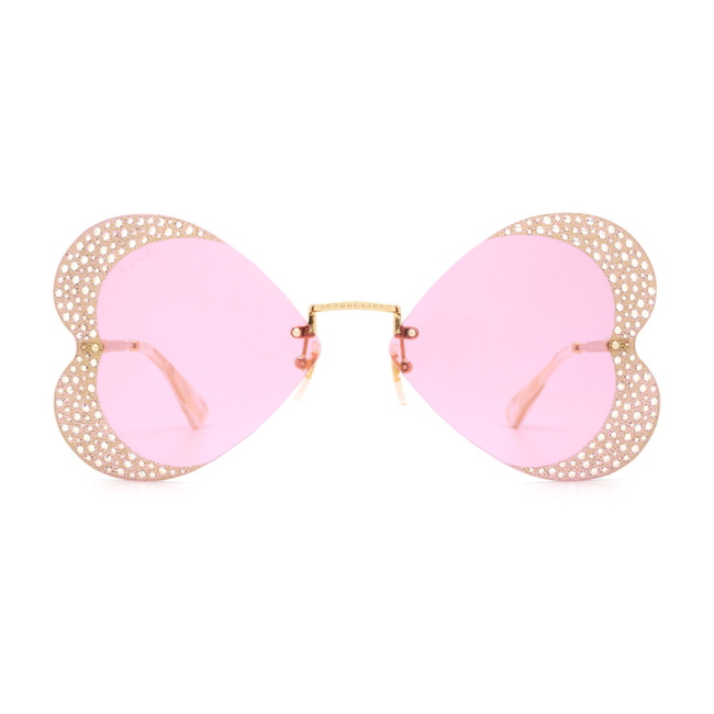 Gucci GG 0897-S col. 001 è un occhiale da sole in metallo oro e calibro 65.
