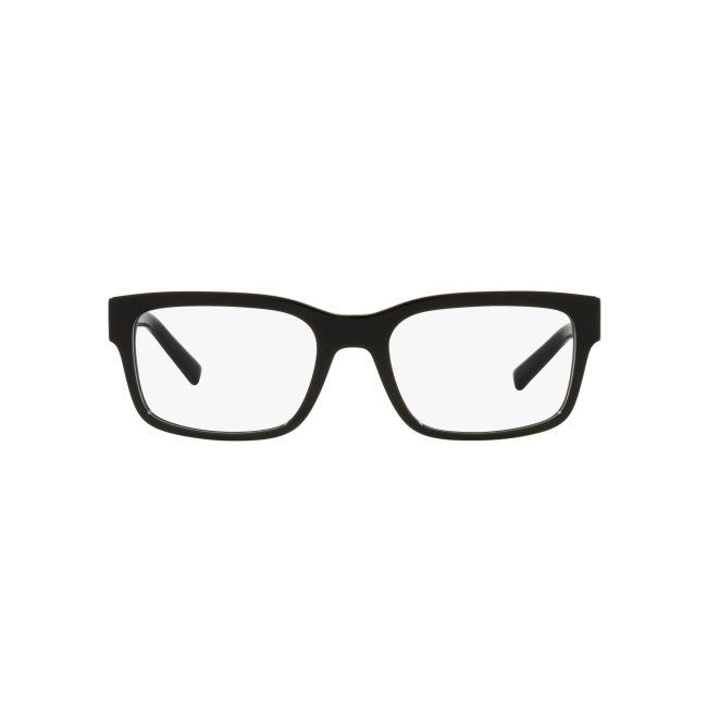 Dolce & Gabbana DG 3352 col. 501 è una montatura da vista da uomo in acetato nero lucido, dalla forma rettangolare e calibro 57.
