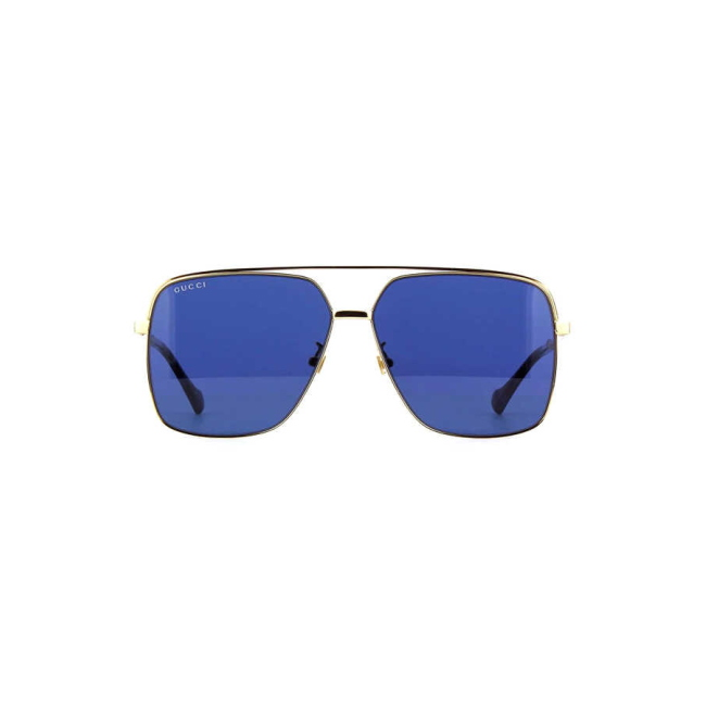 Gucci GG1099SA col. 002 è un occhiale da sole in metallo oro e calibro 61.