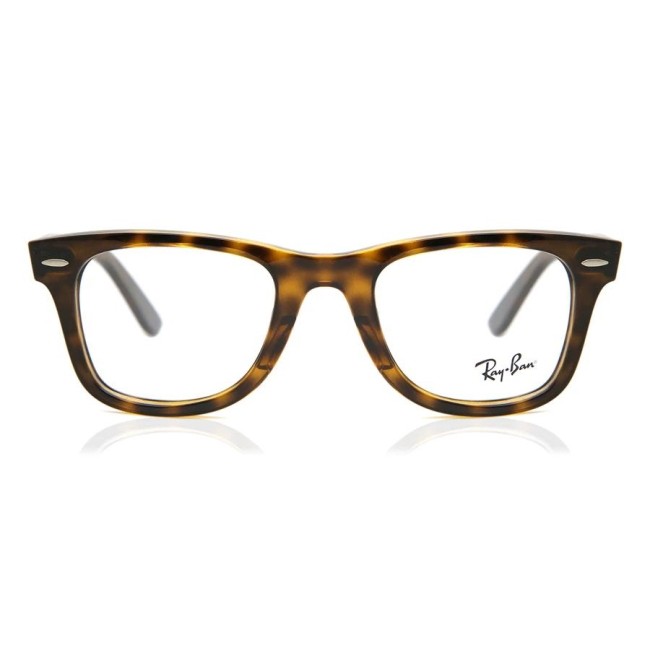 Ray-Ban RB 4340 V WAYFARER col. 2012 è una montatura da vista in acetato marrone tartarugato e calibro 50.