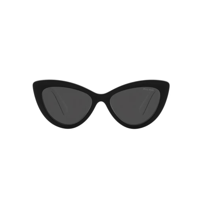 Miu Miu SMU 04Y col. 10G-5S0 è un occhiale da sole in acetato nero lucido e calibro 54.
