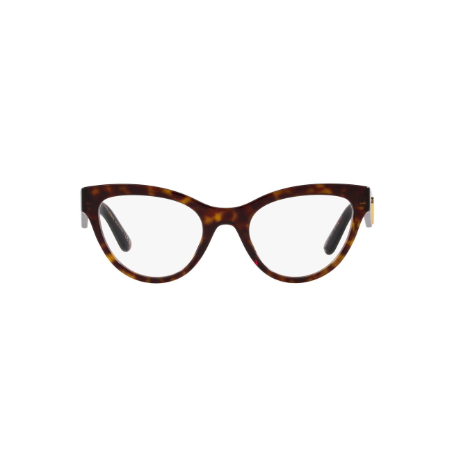 Dolce & Gabbana DG 3372 col. 502 è una montatura da vista in acetato marrone tartarugato e calibro 52.