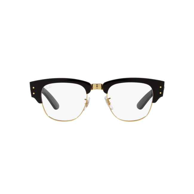 Ray-Ban RB 0316 V MEGA CLUB MASTER col. 2000 è una montatura da vista in acetato nero con oculari in metallo oro e calibro 50.