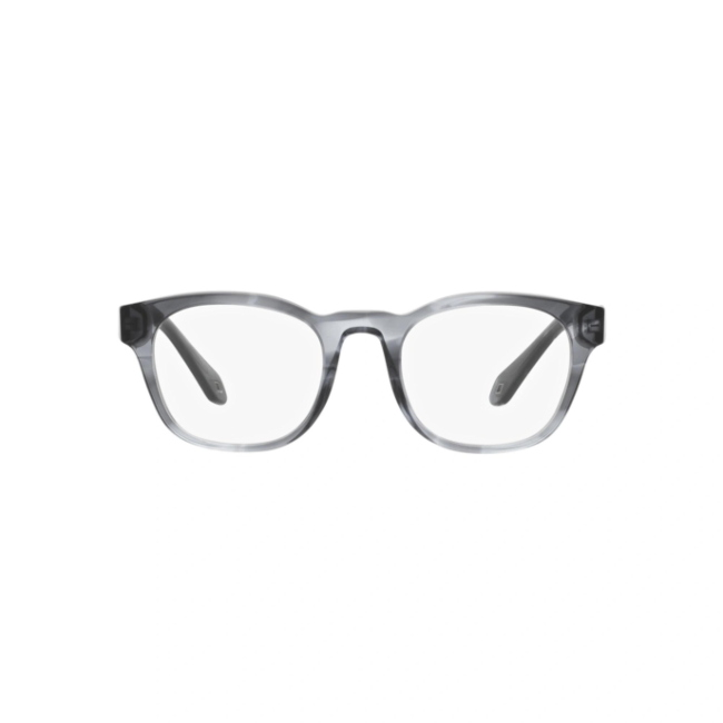 Giorgio Armani AR 7242 col. 5986 è una montatura da vista in acetato blu striato e calibro 51.