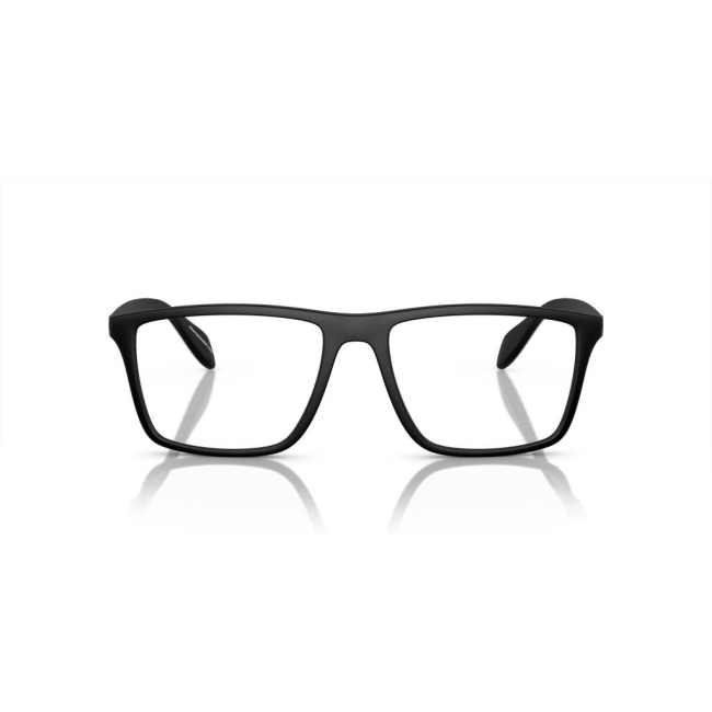 Emporio Armani EA 3230 col. 5001 è una montatura da vista in acetato nera satinata e verde e calibro 55.