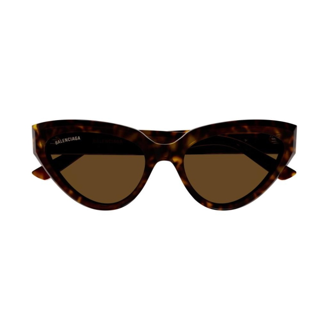 Balenciaga BB 0270 S col. 002 è un occhiale da sole in acetato marrone tartarugato e calibro 56.