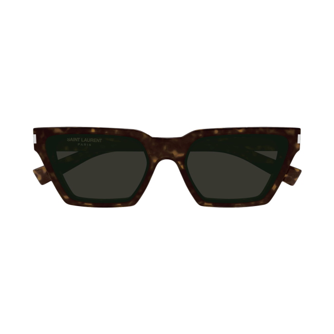 Saint Laurent SL 633 CALISTA col. 002 è un occhiale da sole in acetato marrone tartarugato e calibro 57.