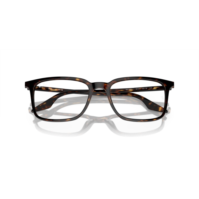 Ray-Ban RB 5421 col. 2012 è una montatura da vista in acetato marrone tartarugato e calibro 53.