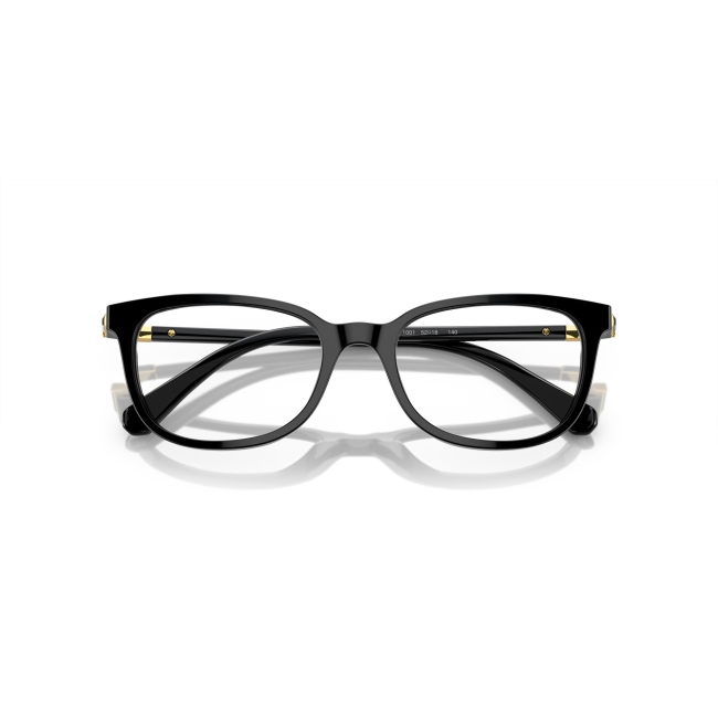 Swarovski SK 2003 col. 1001 è una montatura da vista da donna in acetato nero lucido, dalla forma rettangolare e calibro 52.