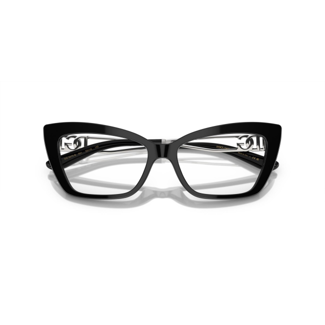 Dolce & Gabbana DG 3375-B col. 501 è una montatura da vista in acetato nero lucido e calibro 53.