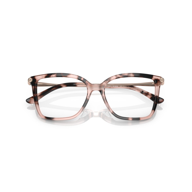MICHAEL KORS MK 4101U SHENANDOAH col. 3009 è una montatura da vista da donna in acetato rosa tartarugato, dalla forma squadrata e calibro 53.
