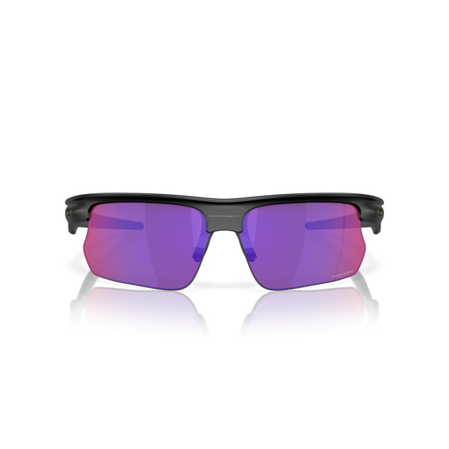 Oakley OO 9400 BISPHAERA col. 08 è un occhiale da sole in acetato nero satinato e calibro 68.