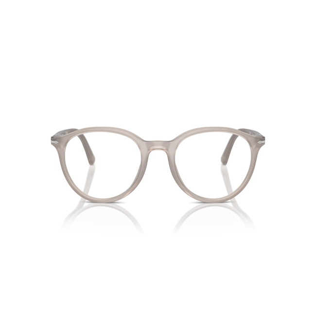 Persol PO 3353-V col. 1203 è una montatura da vista da donna in acetato grigio opale, dalla forma pantos e calibro 51.