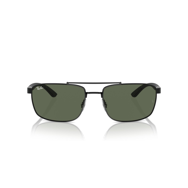 Ray-Ban RB 3737 col. 002/71 è un occhiale da sole in metallo nero con aste in celluloide e calibro 60.