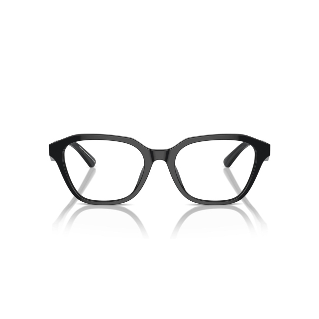 Emporio Armani EA 3235U col. 5017 è una montatura da vista da donna in acetato nero lucido, dalla forma irregolare e calibro 53.
