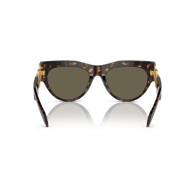 VERSACE VE 4440 U col. 108/3 è un occhiale da sole in acetato marrone tartarugato e calibro 56.