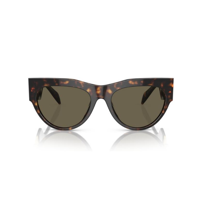 VERSACE VE 4440 U col. 108/3 è un occhiale da sole in acetato marrone tartarugato e calibro 56.
